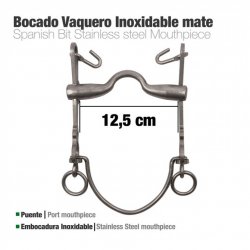 Bocado Vaquero Embocadura Inox 7A/AR MATE 12.5 cm zaldi