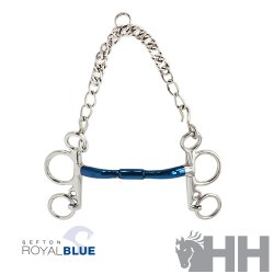 Bocado Sefton Royal Blue Pelham Recto Giratorio con Arco ref 05758