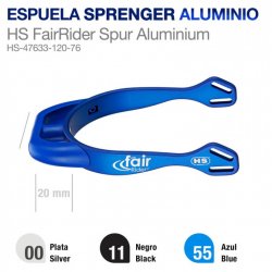 Espuela Sprenger Aluminio HS-4763 Azul 20mm