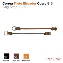 Correa Filete Elevador Cuero 816 Par