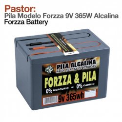 Pastor: Pila Modelo Forzza 9V 365W Alcalina ZAldi