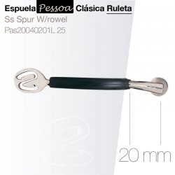 Espuela Pessoa Clásica con Ruleta Pas20040201 20mm Zaldi