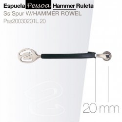 Espuela Pessoa Hammer con Ruleta Pas20030201L 20mm Zaldi