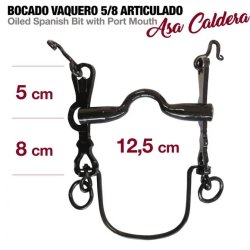 Bocado Vaquero 5/8 Articulado Asa Caldera nº2C 12.5cm