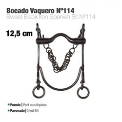 Bocado Vaquero Económico Nº114 Pavonado 12.5cm