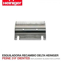 Esquiladora Recambio Delta Heiniger Peine 31F Dientes 
