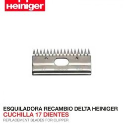 Esquiladora Recambio Delta Heiniger Cuchilla 17 Dientes