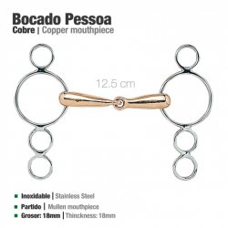 BocadoPessoa Inox Cobre Hueco 21926-U  12.50 cm