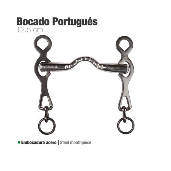 Bocado Portugués Embocadura Acero Económico zaldi