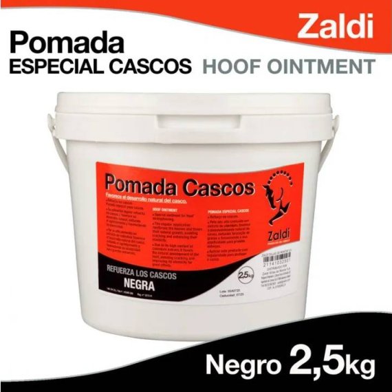  Pomada Especial para Cascos Zaldi Negro 2.5kg