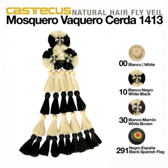 Mosquero Vaquero Cerda Castecus 1413 blanco / Negro