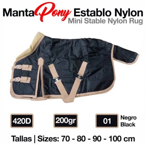 Manta Pony Establo Nylon 420D 200gr Zaldi