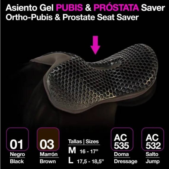Asiento Gel Pubis & Próstata Salto / Uso General