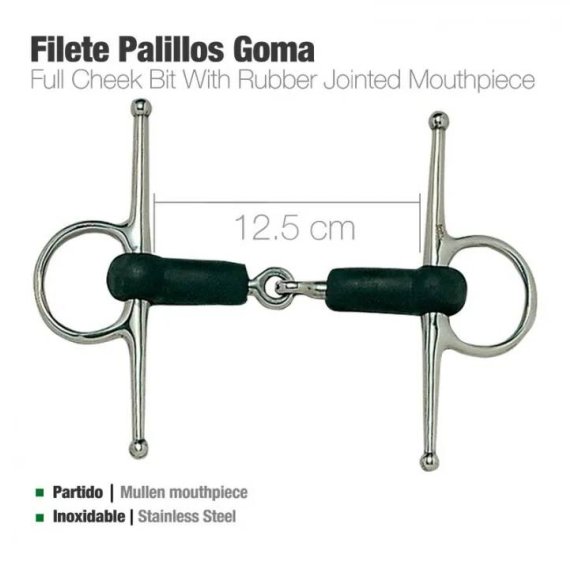 FILETE PALILLOS GOMA INOX 215381R 12.5cm  Ref: 21043131250