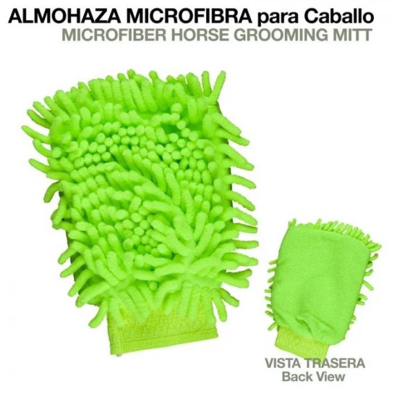 Almohaza Microfibra para Caballo 24487-03 Verde
