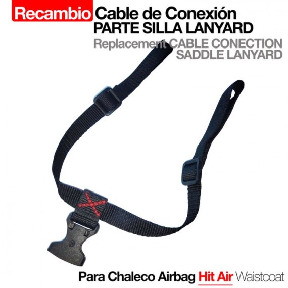 Chaleco Airbag Hit Air Cable de Conexión Parte Silla Lanyard